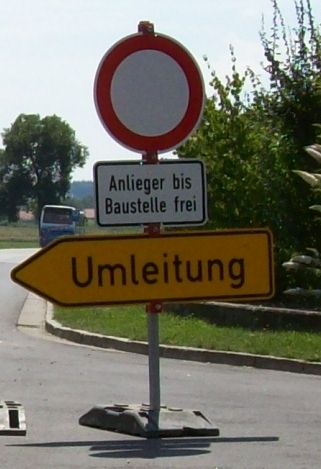 Sperrung der Kreisstraße in Hadersbach