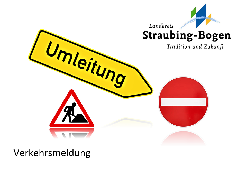 Kreisstraße SR 22 zwischen Schambach und Ainbrach wegen Straßenbauarbeiten von 28. Juni bis 7. Juli gesperrt