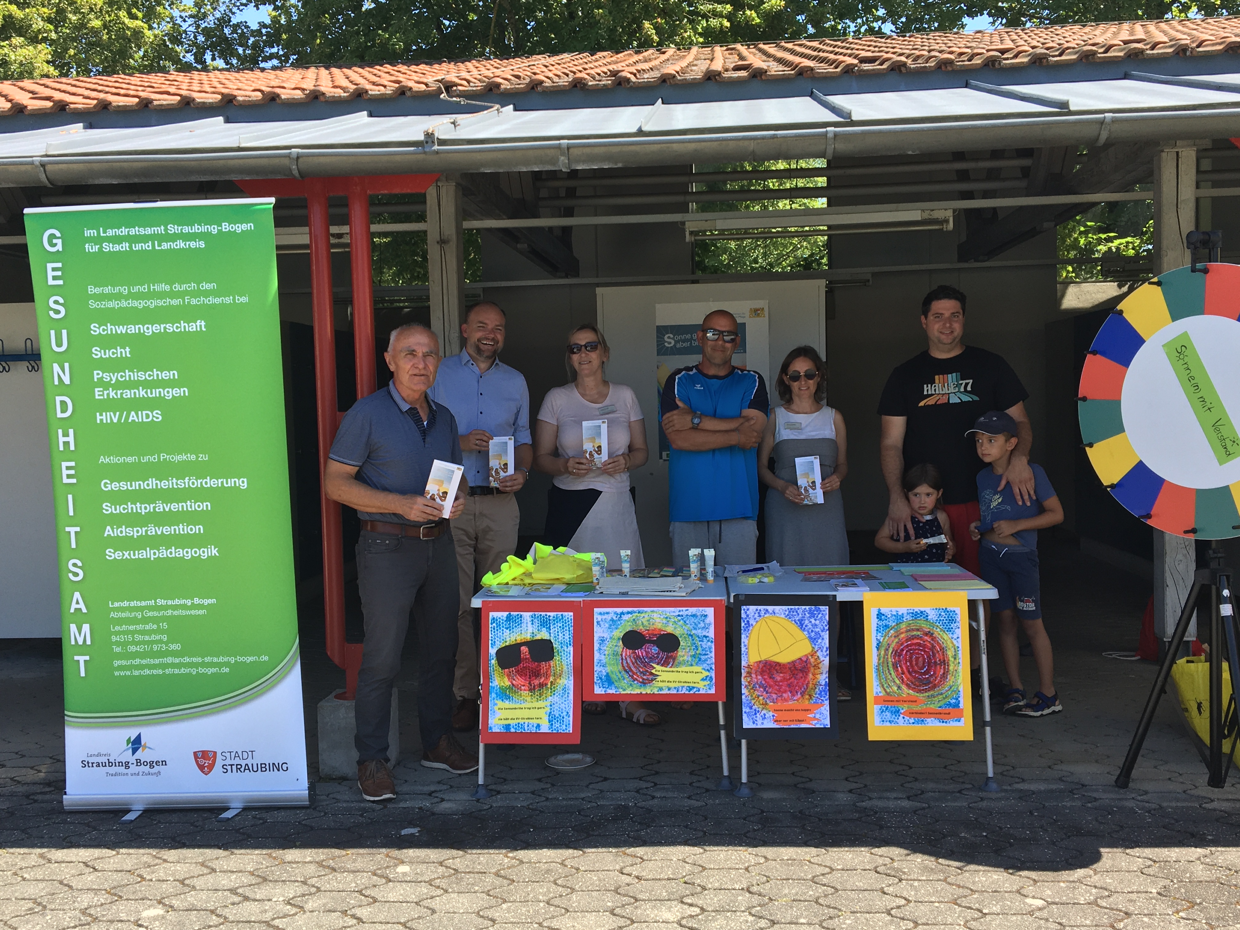 Aktion „Sonne(n) mit Verstand“ im Freibad Geiselhöring 