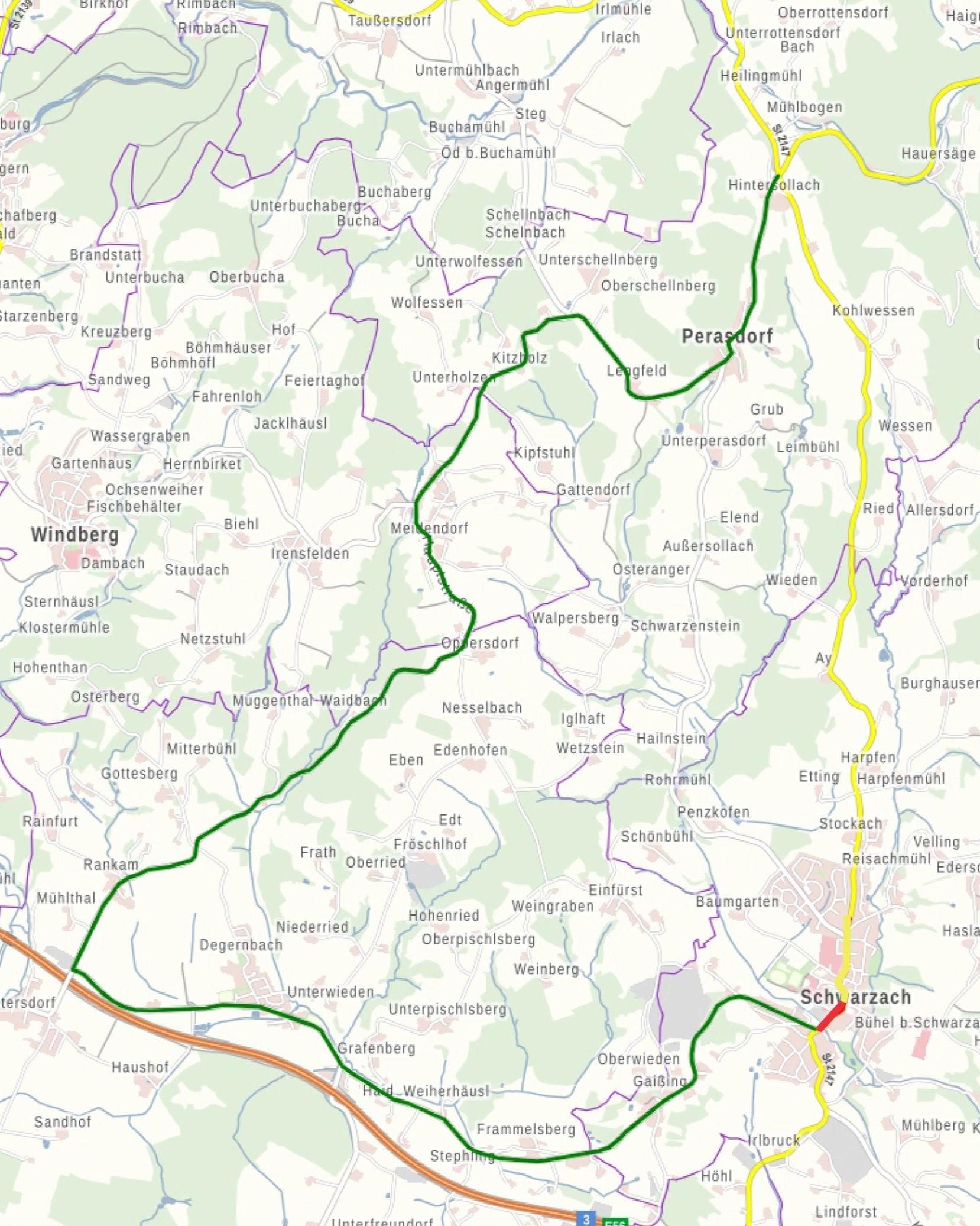 Schwarzach Umleitung 2025